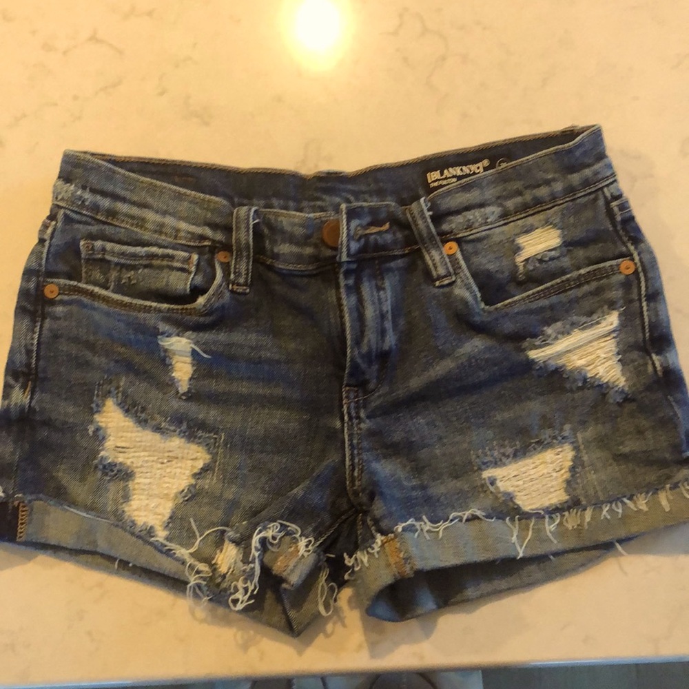 BLANKNYC Boyfriend Denim Shorts 25